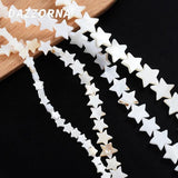 Natural Star Moon Shell Beads Mother Of Pearl Spacer Charms for DIY Necklace