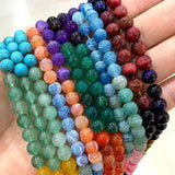 7 Chakras Stone Beads Tiger Eye Agates Turquoises Jewelry Making DIY