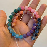 7 Chakras Stone Beads Tiger Eye Agates Turquoises Jewelry Making DIY