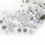 100pcs Round CZ Stone AAAAA Cubic zirconia Beads For Jewelry DIY