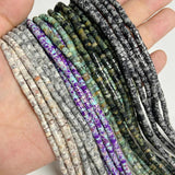 Natural Stone Spacer Beads Abacus Rondelle Loose Bead 2*4mm