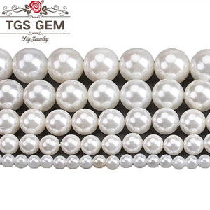 Shell Pearl Round Loose Beads for Jewelry Making