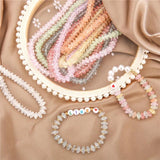 6-8mm Crystal Cracked Beads Lot for Jewelry Making