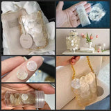 10-15mm Round Shell Pieces Pendant Bead Natural Earring Charm Beads