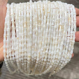 4x8mm Natural Shell Stone Bamboo Shape DIY Loose Beads Strand Jewelry