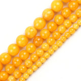 Natural Angelite Stone Yellow Beads 4/6/8/10mm