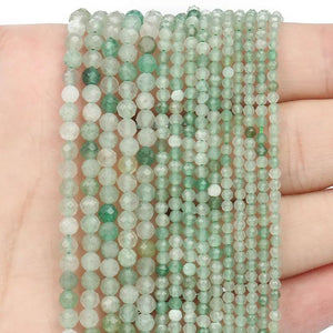 Green Aventurine Small Waist Seed Loose Beads for Jewelry Making DIY