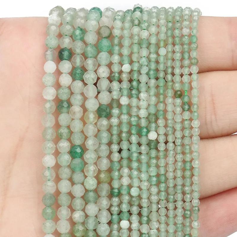Green Aventurine Small Waist Seed Loose Beads for Jewelry Making DIY