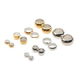 50Pcs Stainless Steel Stopper Beads for DIY Jewelry, Fits 0.8/1.0/1.5/2.0MM Rope