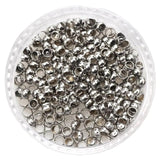 50Pcs Stainless Steel Stopper Beads for DIY Jewelry, Fits 0.8/1.0/1.5/2.0MM Rope