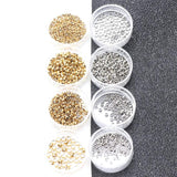 50Pcs Stainless Steel Stopper Beads for DIY Jewelry, Fits 0.8/1.0/1.5/2.0MM Rope