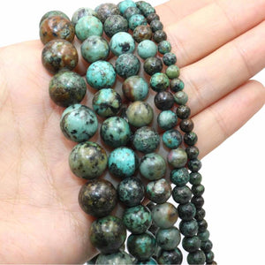Natural Africa Turquoise Loose Spacer Bead 2-10mm