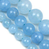 6-10mm Natural Aquamarine Light Colour Stone Beads for Jewelry Making