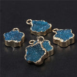 Star Shape Crystal Druzy Pendant for DIY Jewelry