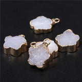 Star Shape Crystal Druzy Pendant for DIY Jewelry