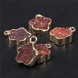 Star Shape Crystal Druzy Pendant for DIY Jewelry