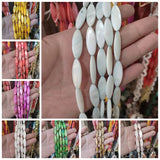 10x30mm Multicolor Shell Stone Loose Beads DIY Jewelry Accessories
