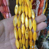 10x30mm Multicolor Shell Stone Loose Beads DIY Jewelry Accessories