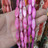 10x30mm Multicolor Shell Stone Loose Beads DIY Jewelry Accessories