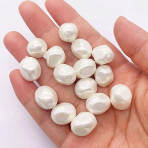 5pcs Natural Shell Beads Necklace 8-18mm DIY Jewelry Earring Accessory