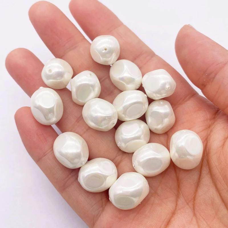 5pcs Natural Shell Beads Necklace 8-18mm DIY Jewelry Earring Accessory