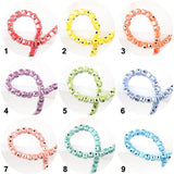 10pcs 6mm Colorful Eye Square Ceramic Beads DIY Porcelain Pendants