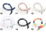 10pcs 6mm Colorful Eye Square Ceramic Beads DIY Porcelain Pendants