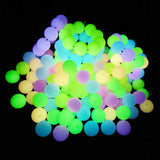 20pcs Luminous Silicone Beads Glow In The Dark Teething Chewable For Infant