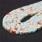 6MM Square Natural Stone Agates Cube Bead DIY Jewelry Making