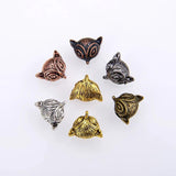 10PCS Fox Beads for Jewelry Making Bracelets DIY European Big Hole Beads