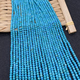 Turquoise Faceted Beads 2-4mm Natural Stone Loose Beads
