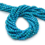 Turquoise Faceted Beads 2-4mm Natural Stone Loose Beads