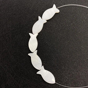 Natural Shell Fish Beads for DIY Jewelry Making