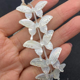 Natural Shell Butterfly Beads 13-30mm Carving Charm Jewelry Making DIY