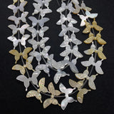 Natural Shell Butterfly Beads 13-30mm Carving Charm Jewelry Making DIY