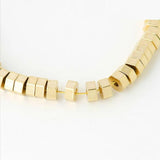 100 PCS Metal Raw Brass Hexagon Spacer Beads DIY Jewelry Making 3mm 4mm