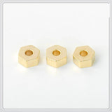 100 PCS Metal Raw Brass Hexagon Spacer Beads DIY Jewelry Making 3mm 4mm