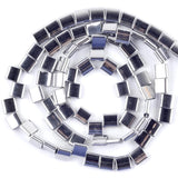 Silver Plated Hematite Beads Round Loose Beads 15''