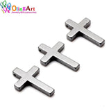 Natural Hematite Beads Cross Pendant DIY Necklace Bracelet Making