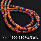 Multicolor Freshwater Shell Beads Round Shape Chip Loose Beads For Diy Necklace