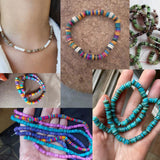 Multicolor Freshwater Shell Beads Round Shape Chip Loose Beads For Diy Necklace
