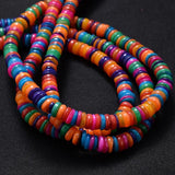 Multicolor Freshwater Shell Beads Round Shape Chip Loose Beads For Diy Necklace