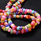 Multicolor Freshwater Shell Beads Round Shape Chip Loose Beads For Diy Necklace
