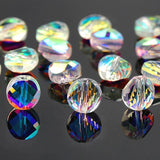 100PCS 6/7MM Twisted Glass Crystal Beads DIY Jewelry Making Accessories