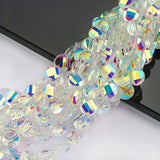 100PCS 6/7MM Twisted Glass Crystal Beads DIY Jewelry Making Accessories
