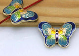 5pcs Tibetan silver butterfly spacer Beads for DIY Jewelry Making bracelet