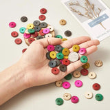 100pcs 15mm Coconut Heishi Disc Beads for Jewelry Making DIY Bracelets