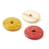100pcs 15mm Coconut Heishi Disc Beads for Jewelry Making DIY Bracelets