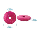 100pcs 15mm Coconut Heishi Disc Beads for Jewelry Making DIY Bracelets