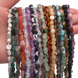 6-8mm Natural Rose Quartz Gemstone Beads Nuggets for DIY Jewelry Making